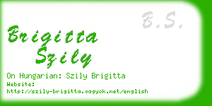 brigitta szily business card